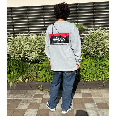 NANGA ×Grand PARK/ナンガ×グランドパーク別注バックプリントロングスリーブTシャツ