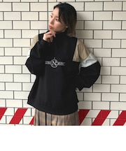 フロントシシュウハーフジップ