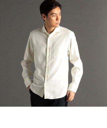 シャンブレーツイル カッタウェイカラーシャツ