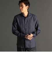 シャンブレーツイル カッタウェイカラーシャツ