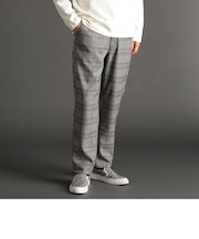 グレンチェック ワイドパンツ