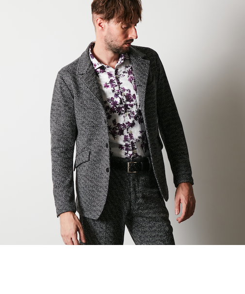 ラッセルジャカードボンディングジャケット