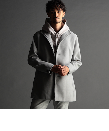 【24年モデル EC限定再販売】アラカルトハイブリットメルトン スタンドコート