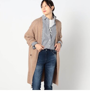 ポケット付きロングカーディガン