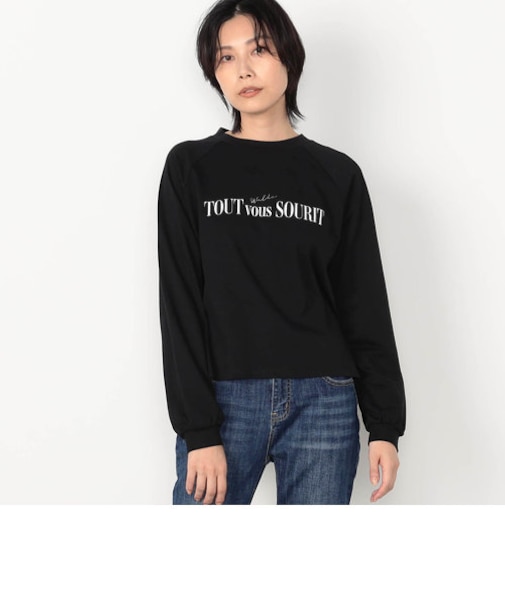 【WALDO】箔入りロゴロングＴシャツ
