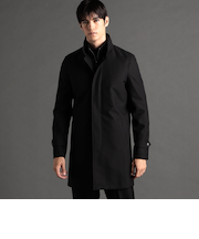 レイヤードライナー付 スタンドカラーコート