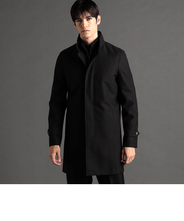 レイヤードライナー付 スタンドカラーコート