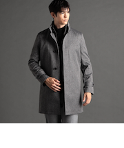 レイヤードライナー付 スタンドカラーコート