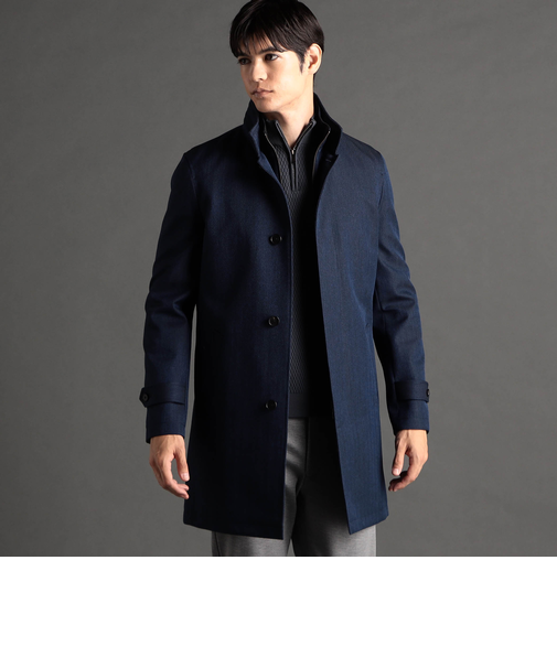 レイヤードライナー付 スタンドカラーコート