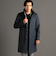 ダウンファブリックカルゼ スタンドカラーコート