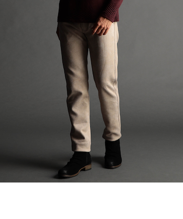 【24年モデル EC限定再販売】スウェード調カットソーパンツ