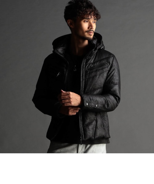 マイクロスウェードダウンブルゾン