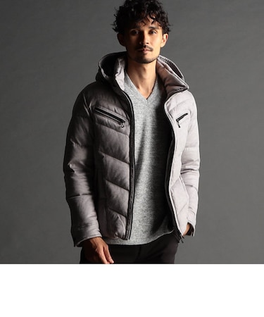 マイクロスウェードダウンブルゾン