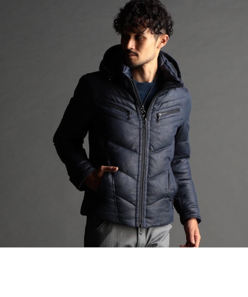 マイクロスウェードダウンブルゾン