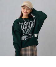 【DISCUSxUNIV 】Wジャカードデザインニットプルオーバー