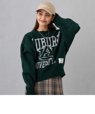 【DISCUSxUNIV 】Wジャカードデザインニットプルオーバー