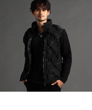 イントレパテッド 袖ニットブルゾン