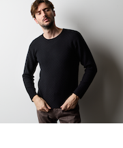 リンクスバスケットクルーネックニット