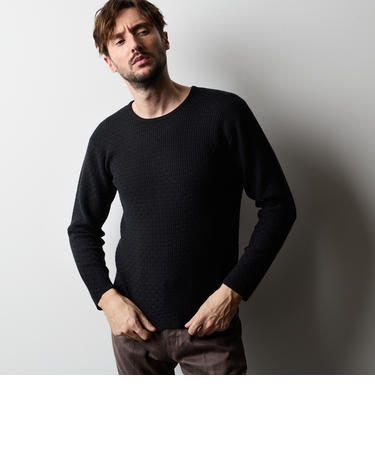 リンクスバスケットクルーネックニット