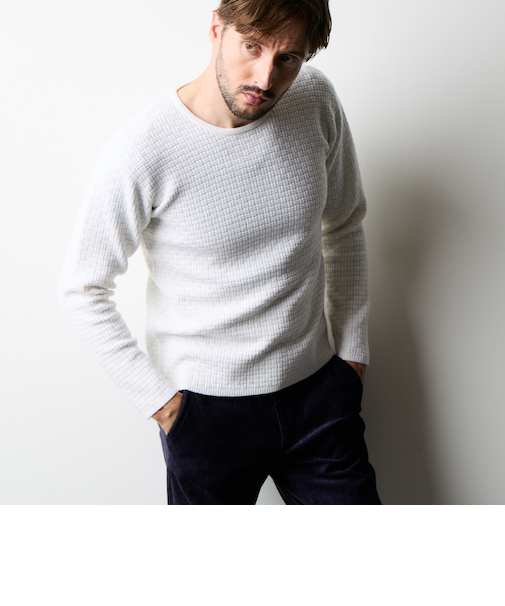 リンクスバスケットクルーネックニット