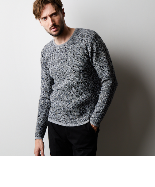 リンクスバスケットクルーネックニット