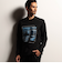【RIELABO】グラフィックプリントクルーネック長袖Ｔシャツ