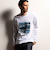 【RIELABO】グラフィックプリントクルーネック長袖Ｔシャツ