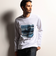 【RIELABO】グラフィックプリントクルーネック長袖Ｔシャツ