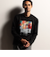 【RIELABO】グラフィックプリントクルーネック長袖Ｔシャツ