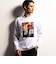 【RIELABO】グラフィックプリントクルーネック長袖Ｔシャツ