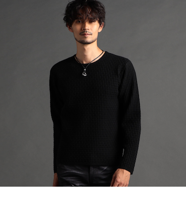 【24年モデル EC限定再販売】リンクスバスケットクルーネックニット