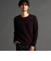 【24年モデル EC限定再販売】リンクスバスケットクルーネックニット