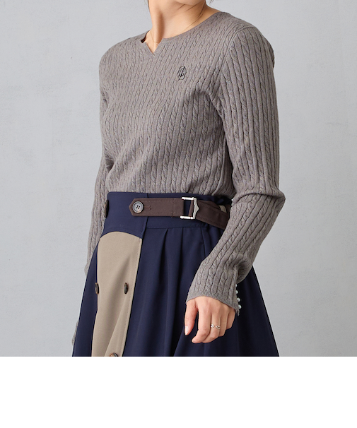 ケーブルコンパクトニット