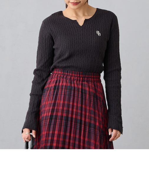 ケーブルコンパクトニット