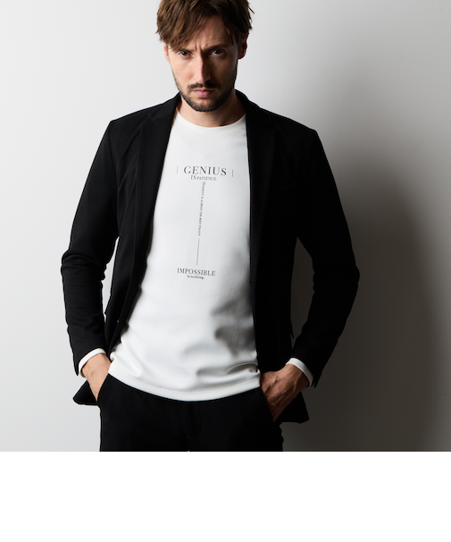 ウール調ジャージージャケット