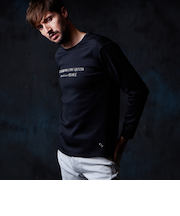 ストレッチポンチジェルプリント長袖Ｔシャツ