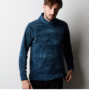 モールブロックジャガードモックネックプルオーバー