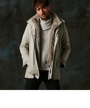 フード着脱２WAYスタンドコート