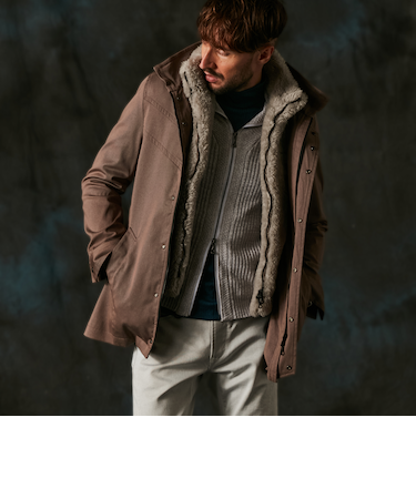 フード着脱２WAYスタンドコート