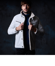 裏ボアムートン風スタンドブルゾン