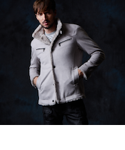 裏ボアムートン風スタンドブルゾン