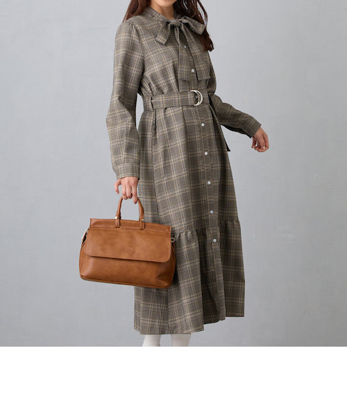 リボンタイワンピース