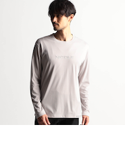 ロゴ刺繍長袖Tシャツ