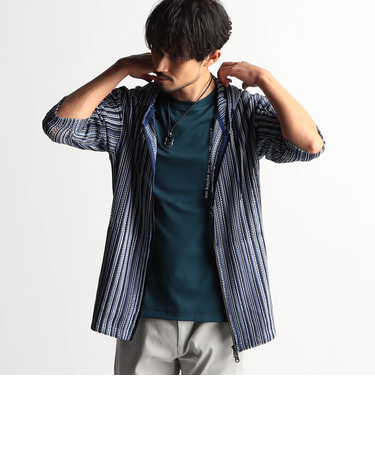 ラッセルレース5分袖パーカー