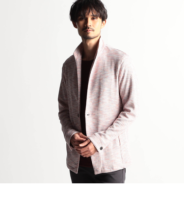 メランジワッフルカットジャケット