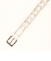ストラップピースメッシュレザーベルト