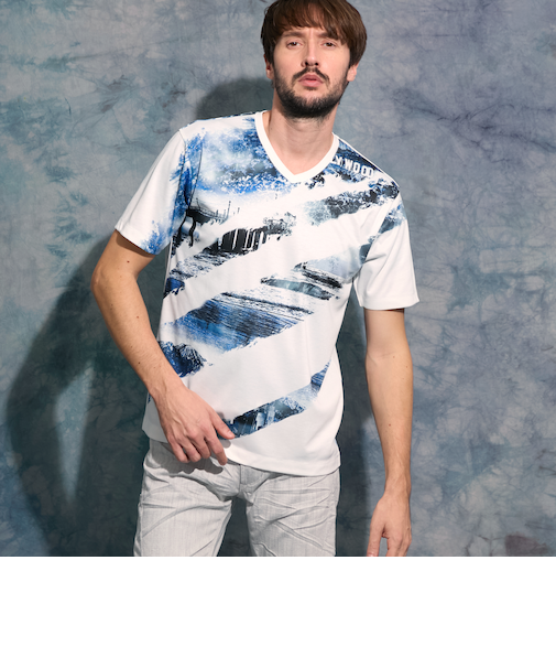 フォトラインアラカルトVネック半袖Ｔシャツ