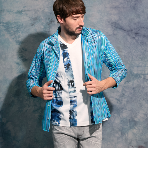 ラッセルレース7分袖シャツ