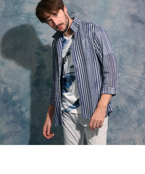 ラッセルレース７分袖シャツ