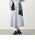アシンメトリーバイカラースカート